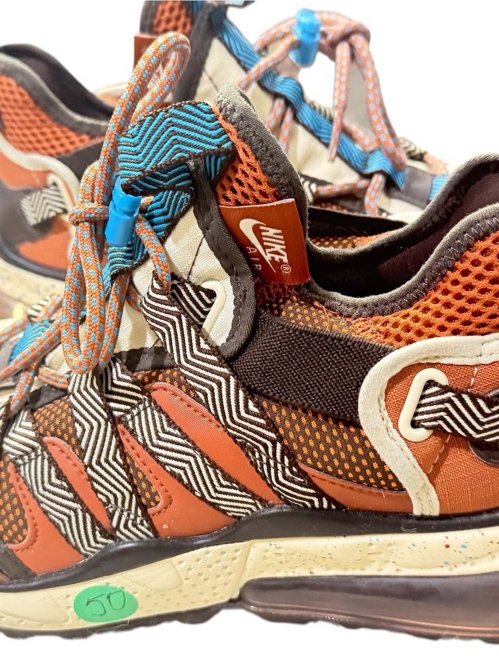 Nike Men's Orange, Brown & Blue Trail Athletic Shoes